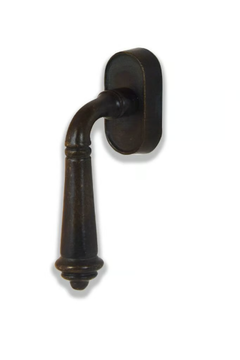 PERLA GRANDE - Bronze window handle on rose by GIARA ART DESIGN-BRONZE - view 3